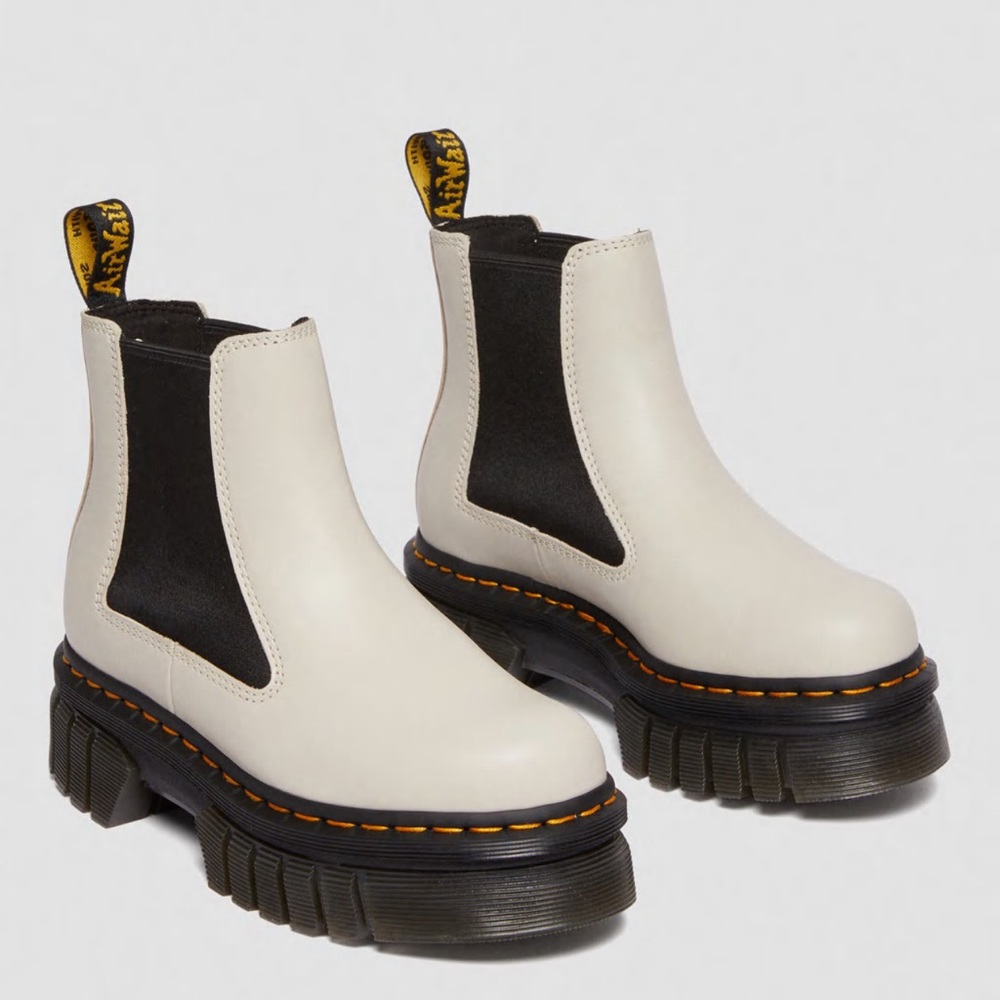 AUDRICK NAPPA LEATHER PLATFORM CHELSEA BOOTS